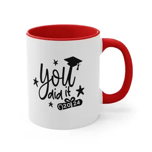 Cheers to Success: Celebrate Graduation Day with Our Vibrant Two-Tone Mug for Recent Graduates! Mug for graduates, mug for graduation day