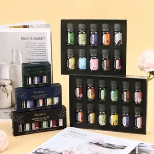 Water-Soluble Essential Oil Set for Men & Women, Multi-Scents Aromatherapy Oils for Diffusers & Humidifiers, Long-Lasting Fragrance