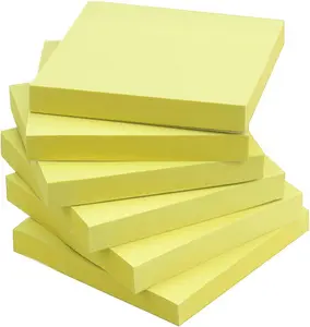 Sticky Notes 3x3 Self-Stick Notes Yellow Color 6 Pads, 100 Sheets/Pad (Yellow)