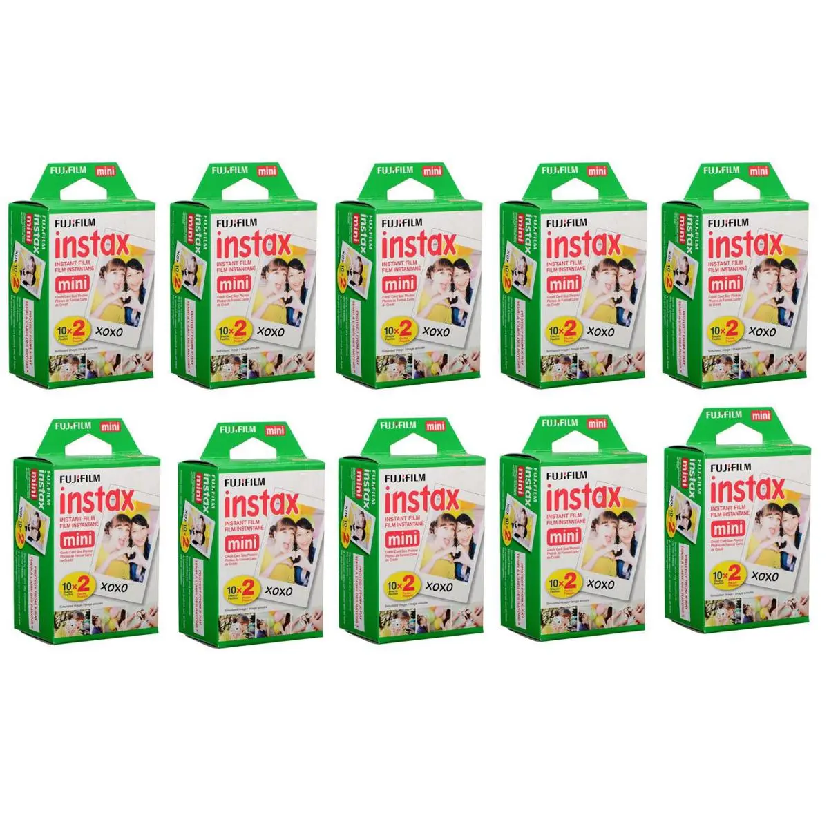 Fujifilm instax mini Instant Daylight Film Pack, 20 Exposures, 10-Pack