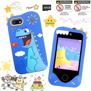 Children's Toy Mobile Phone, 2.8-inch Screen, Early Childhood Education Learning Toy with Music Camera and Games