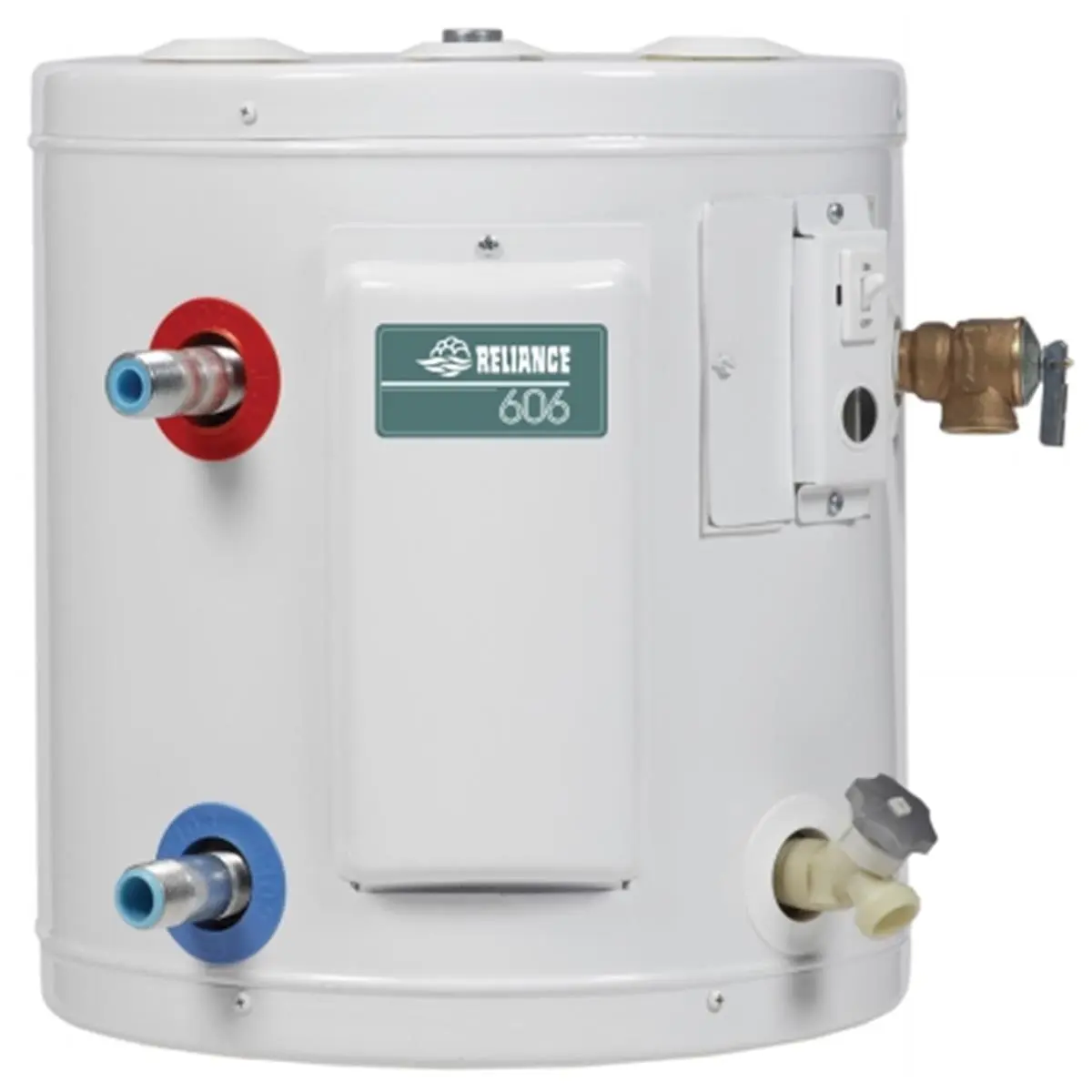 212 MAIN 6-Gal Glass-Lined Compact Electric Water Heater (SOMS) - 120V Plug, Heats Water, Household Appliances