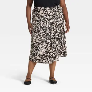 Women's Midi Wrap Skirt - Ava & Viv