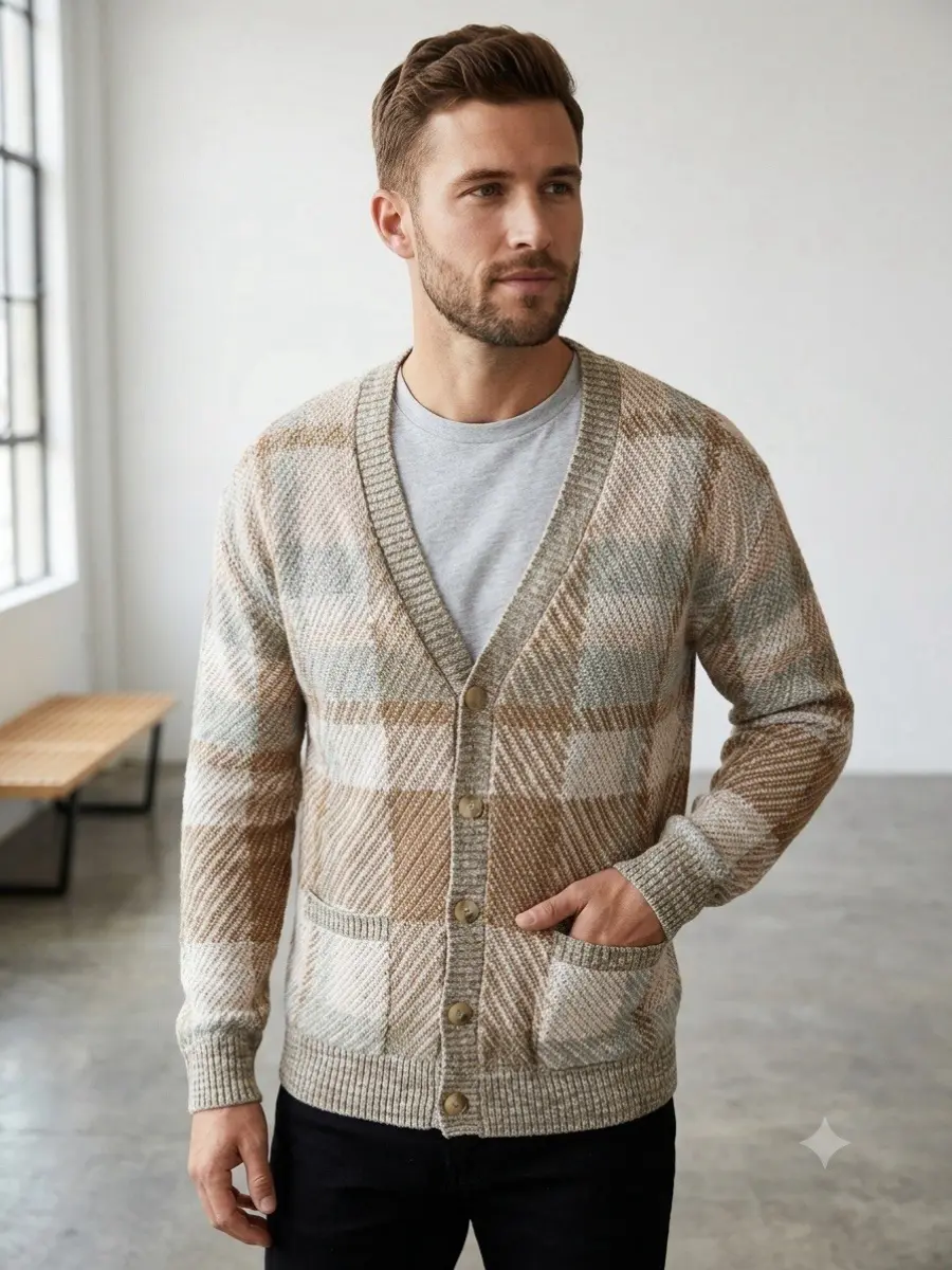 Goodfellow Men's Casual Knitwear Cardigan Top, Small Size B.8 Men's Clothes, Menswear, Tops