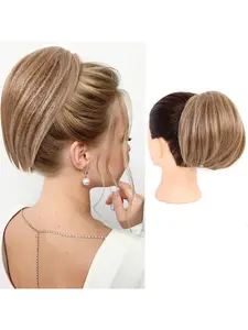 New European and American Style Hair Extension Ponytail Wigs for Women, Short Synthetic Rope Ponytail Wigs, Increase Hair Volume