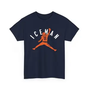 Ice QB “Iceman” Graphic T-Shirt, Sweatshirt, Hoodie, Cold Blood Playmaker Style, Game Day Streetwear Aesthetic, Unisex Cotton Top, Casual Sport Look
