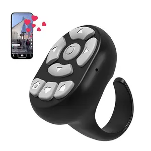 Fingertip Wireless Bluetooth Remote Control,2026 New for TikTok Scrolling Ring Remote Control, Camera Shutter Remote, Wireless Bluetooth Scrolling Ring for Phone