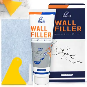 Drywall Patch Repair Kit with Scraper- 250g Wall MendingAgent Multi-functional Quick-drying PasteAdhesive Heavy Duty Concrete SealantWaterproof Self-adhesive