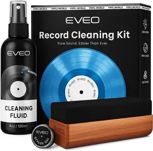 Professional Vinyl Record Cleaning Kit (XL Cleaning Fluid)