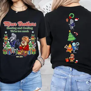 Delivered after Christmas-Miser Brothers Christmas Couple T-Shirts, Miser Brothers Heating And Cooling Tee, Miser Brothers Too Much Shirt, Heat And Snow Shirt