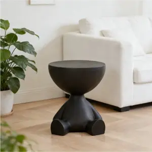 1PC Mini Bear Side Table, Creative Nightstand, Modern Bedside Table, Mobile End Table for Small Space, Sofa Side Table & Bedroom Nightstand, No Assembly Required, Durable Plastic Space-Saving Table for Living Room, Bathroom & Indoor Use, Modern Elegant D