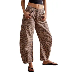 CHARTOU Women's Spring/Summer Wide Leg Loose Jeans Autumn Bucket Jeans Y2k Medium Waist Loose Jeans Pants Wideleg