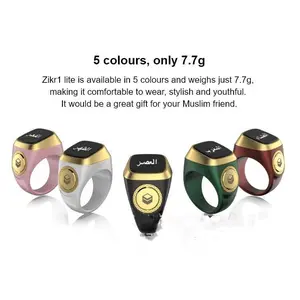 Smart Tasbih Ring, 18mm Plastic Digital Dhikr Counter with OLED Display and Bluetooth 5.1 for Daily Prayer