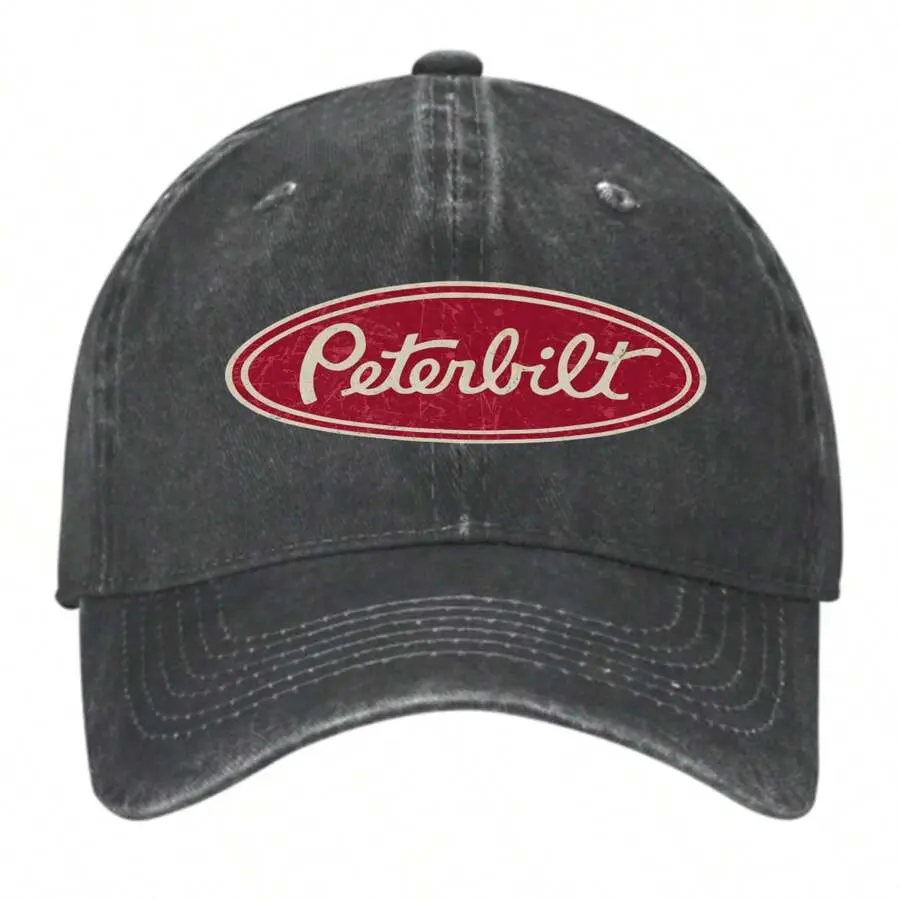 Peterbilt Truck Racing Vintage Washed Baseball Cap - Unisex Dad Hat for Men and Women, Mens Hats, Baseball Lifestyle, Everyday Fashion, Hand Wash Only, Men's Hats, Sports & Outdoor Hats