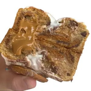 Cookie butter stuffed cookie