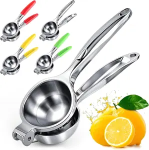 Lemon Squeezer , Lemon Squeezer Juicer Stainless Steel, Heavy Duty Manual Citrus Juicer Hand Press, Kitchen Tools Lime Squeezer Bar Tool, Easy to Clean Metal Lemon Hand Press