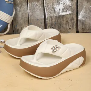 Women's Fashion Summer Flip-Flops,Thick-Soled EVA Sandals,Comfortable and Stylish for Outdoor Wear,Essential, Fashionable Good Designer WElegant Sandals brides maid slippers Footwear Shoe Makapal EVA Flip Flops White Girl camos hot pink platform  sandals