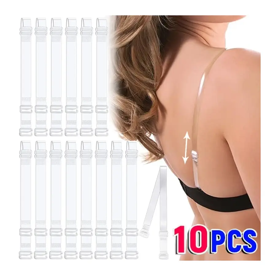 Invisible Transparent Bra Straps Detachable Silicone Elastic Belt Adjustable Non Slip Intimates Women Shoulder Strap Accessories