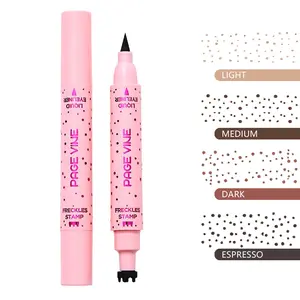 2-in-1 Freckle Stamp and Eyeliner Pen for Quick Makeup Looks – Create Faux Freckles and Sharp Winged Eyes with One Tool, Great for Travel, Festivals, and Social Media Content Creation Lipliner Cosmetic