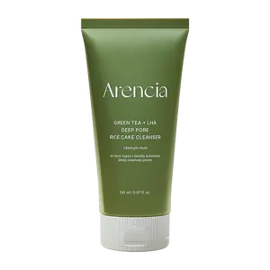 Green Tea & LHA Deep Pore Rice Cake Cleanser 5.29oz - Gentle Exfoliation & Moisturizing Formula for Sensitive Skin