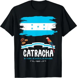 100% Cotton Unisex Honduras Catracha Outfit Ideas For Women & Honduran Flag T-Shirt