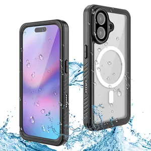Heavy Duty Waterproof Case for iPhone 17 Pro Max, 17, 17 Pro, 17 Air, Shockproof Cover  Compatible with MagSafe, Full Body Rugged iPhone 17 Phone Case with Built-in HD Screen & Lens Protector, Accessories