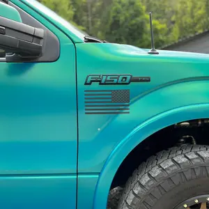 8.5"x4.5" American Flag Decal Vinyl Sticker Set of 2