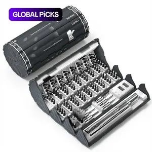 128-In-1 Magnetic Precision Multipurpose Screwdriver Set, Bamboo Stick Design Multifunctional Screwdriver Multi-Functional Home & Office Repair Tool, Perfect Valentine's Day Gift for Boyfriend Husband #GLOBAL PICKS