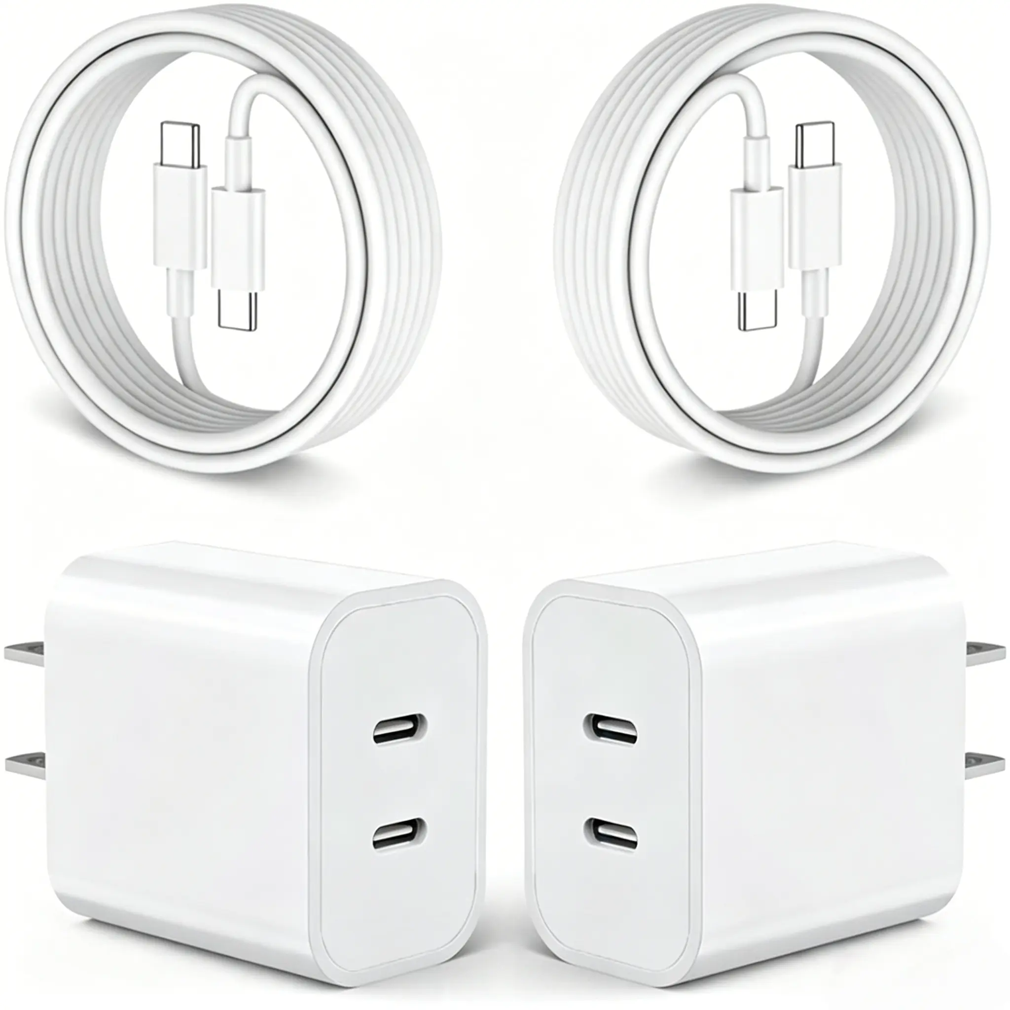 For iPhone 16 Charger,2Pack 40W Dual Port Fast Wall Charger With 6Ft USB C To CCable for iPhone 16/15 Plus/15 Pro Max/iPad Pro/Air/Mini/AirPods & More Charging Electronic