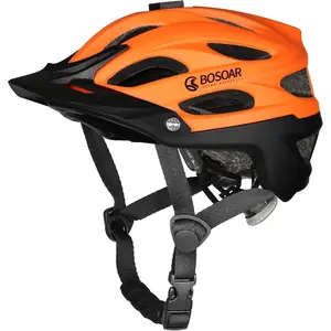 Mountain Bike Helmet,Adult Cycling Helmet with Camera Mount and Detachable Visor for Men Women Youth,Suggested Fit 55-61 Cm