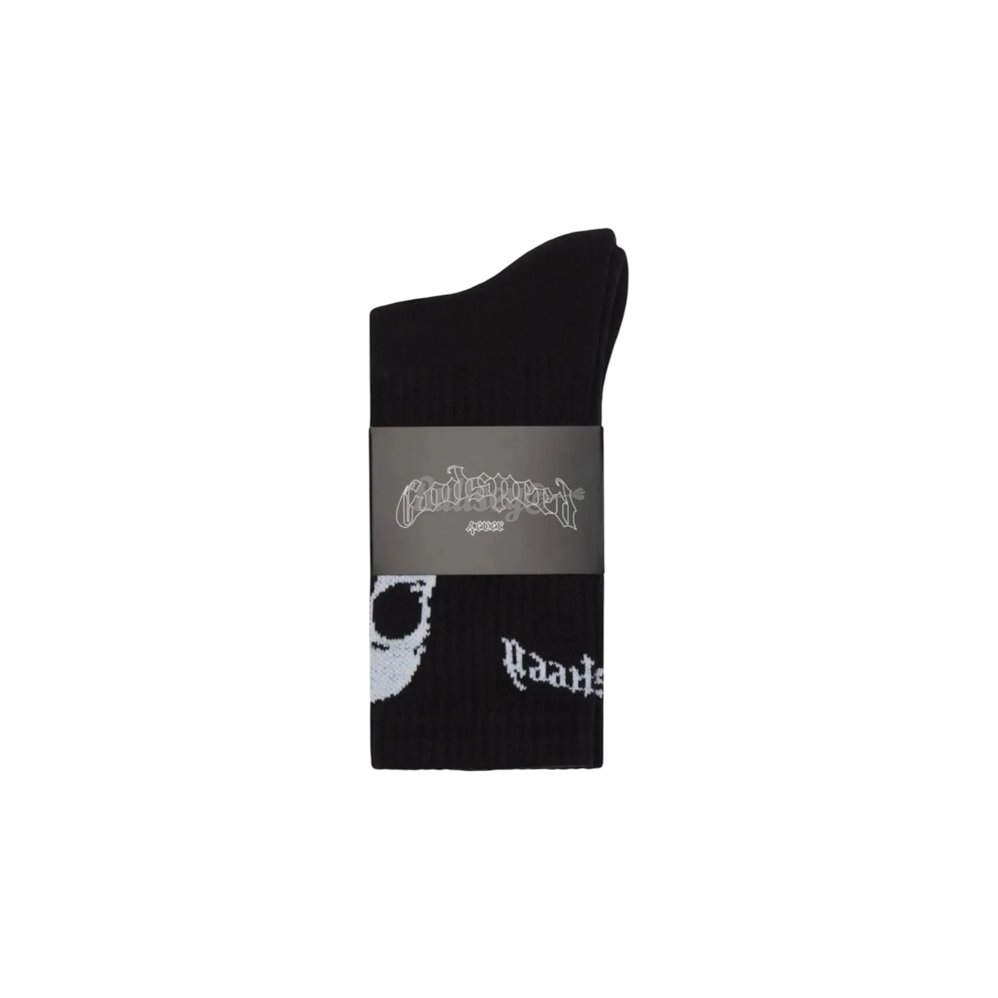 Godspeed Skull & Roses Black Socks