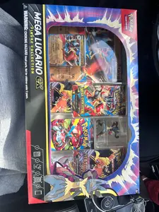 Mega Lucario EX Figure Collection Pokemon Trading Card Game Exclusive Elite Trainer Box with Distinctive Design for Collectors