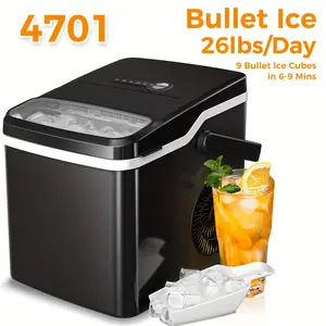 Nugget Ice Makers Countertop, 35lbs/ Day Pebble Ice Maker Machine With Sonic Ice, Self-Cleaning Countertop Ice Maker With Ice Scoop And Ice Basket For Home & Kitchen, Stainless Steels Silver