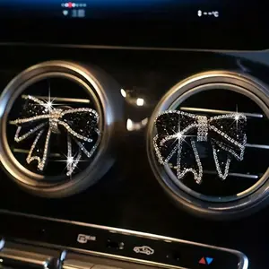 Rhinestone Decor Car Air Freshener, Car Fragrance, Car Interior Diffusers, Car Air Outlet Decoration, Car Interior Decoration Accessories, Car Accessory for Women & Girls