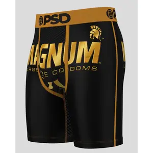 PSD Mens Trojan Magnum XL Boxer Brief - Standard Length 7 Inch Inseam, Soft and Breathable Poly Blend Fabric