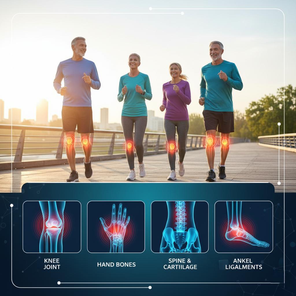 HUAEN 3100mg Joint Support - Ultimate 7-in-1 Formula for Joint Strength & Flexibility - Relieve Knee & Bone Discomfort - Advanced Glucosamine & Chondroitin Complex - 120ct