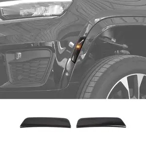 Smoked Black Front Wheel Eyebrow Light Trim Cover, Wheel Lights for 2024+ Jeep Grand Cherokee L & Dodge Durango Car Exterior Accessories tiktokshopspringglowup
