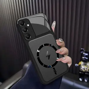 Lightning Bolt Design Gloss MagSafe Compatible Shockproof Protective Cover with Precision Magnet Ring for [Galaxy A15] 952