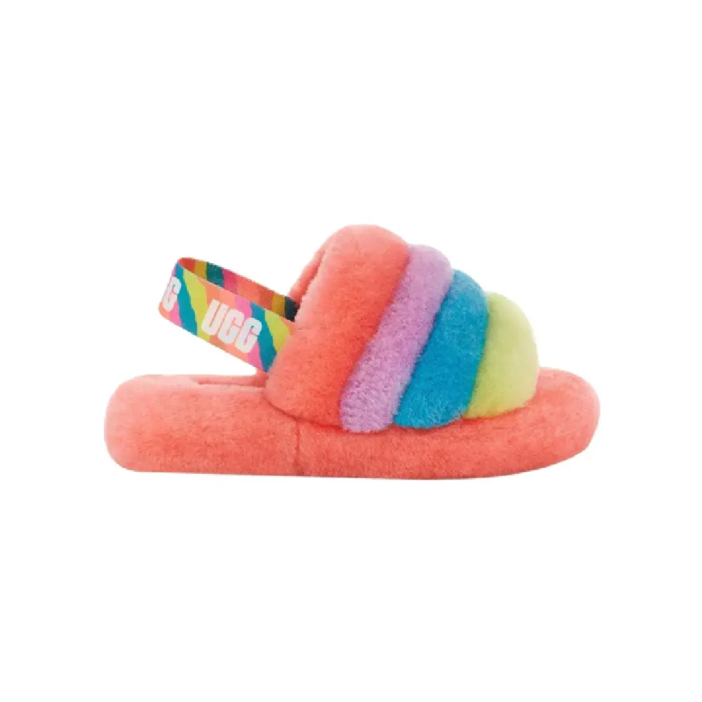 UGG Fluff Yeah Slide Peach Bliss Multi Color (1124925K-PBMT)