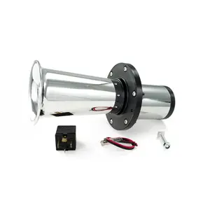 HornBlasters Chrome Motor-Driven Oogah/Klaxon Horn 12-Volt - Iconic Sound & Compact Design for Classic & Modern Vehicles
