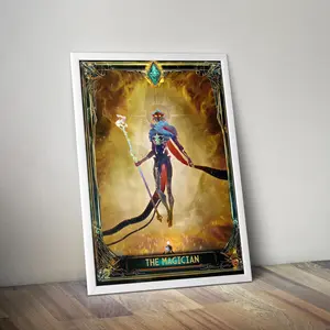 Viktor Arcane Tarot Game Poster, Tarot League of Legends Viktor Video Game Print Posters (NO FRAME)