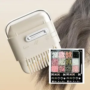 Bang Trimmer Set + Nail Art Accessories, Lazy Person's Essential Tool, Fresh Bangs & DIY Nail Art Kit, Easy-To-Use Beauty Tools, Nail Art Manicure, At Home Manicure