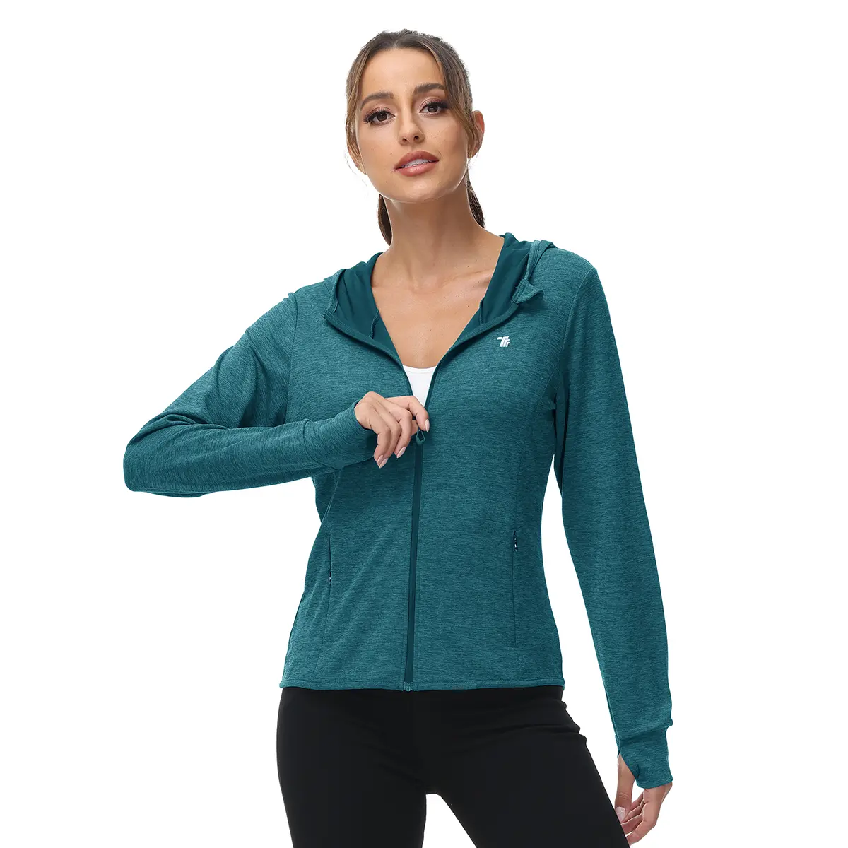 Women's UPF 50+ Full Zip Long Sleeve Shirts