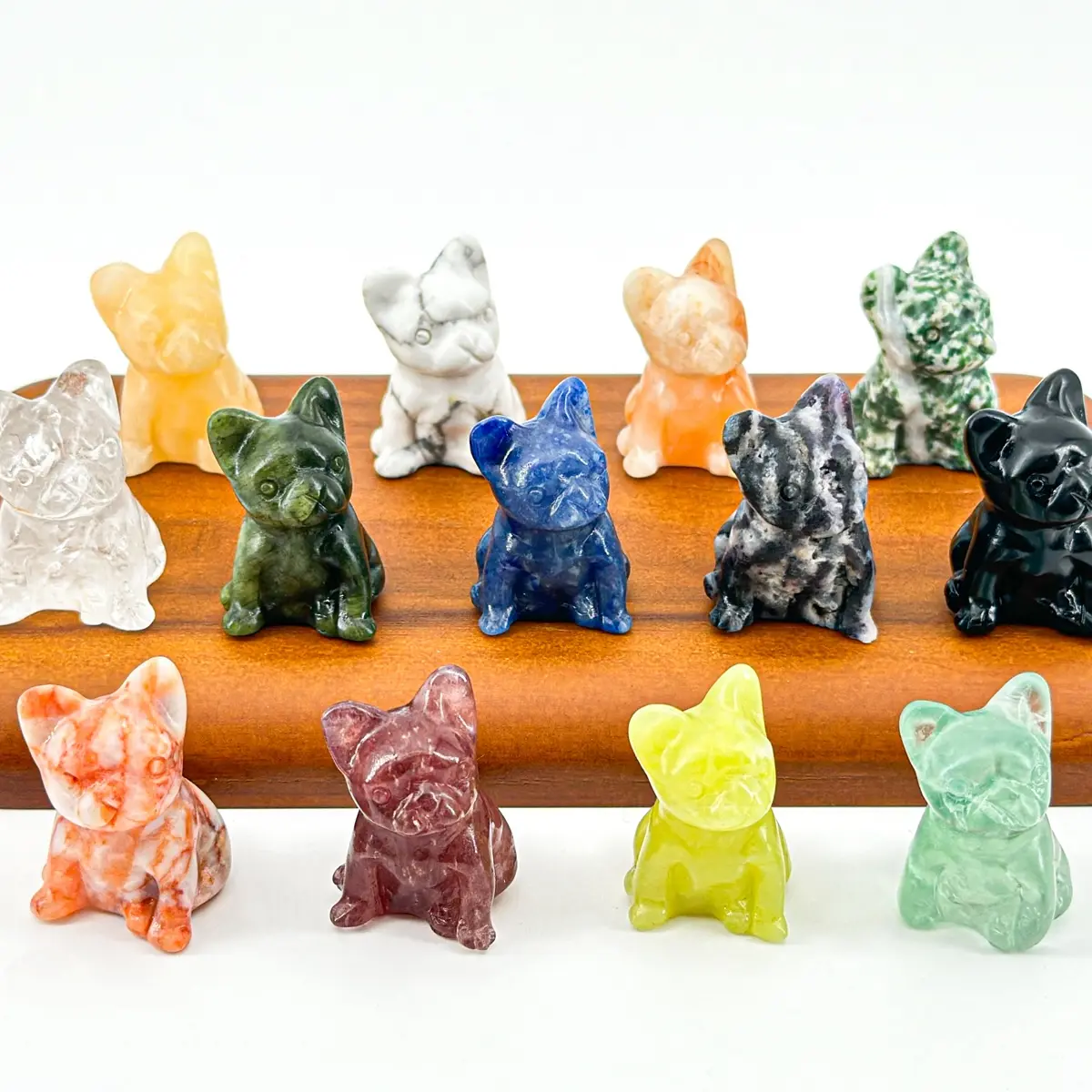 【Star Gate】Mini Gemstone Dog Figurines – Adorable Crystal Dog Collection (3cm)