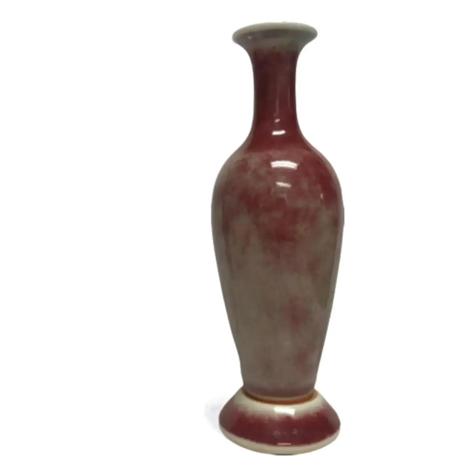 A Chinese Red-Glazed Porcelain Vase