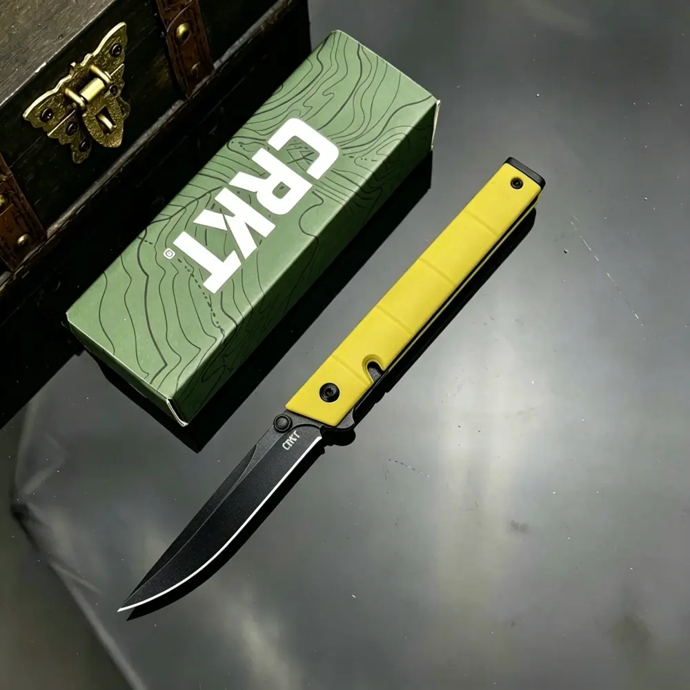 High-Hardness 7096YGK Folding Knife: Portable Outdoor, Camping, and Fishing Knife; Multi-Purpose Survival, Cutting, Hiking, and Rescue Tool; 8Cr13MoV Blade; Fiberglass Handle; High Hardness Knives, Portable Multipurpose Knives, Camping Fishing Tools