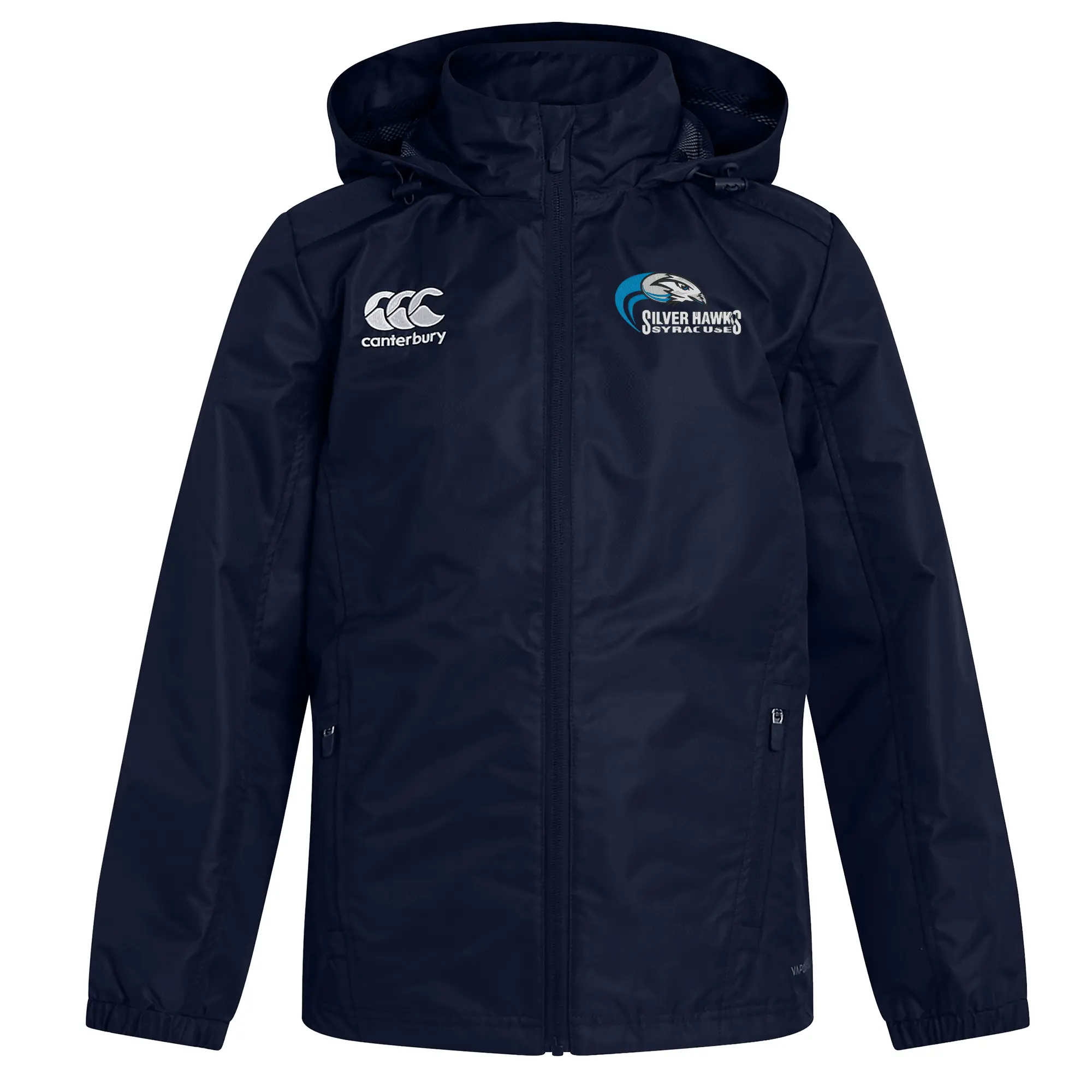 Syracuse Silver Hawks Club Vaposhield Full Zip Rain Jacket by Canterbury