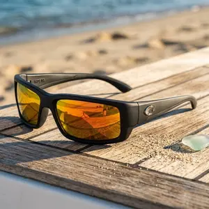 Costa Del Mar Sunglasses for Men - Fantail Mens Polarized Sunglasses, UV Protection for Fishing, Boating & Beach 580G Size 59