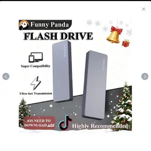 FunnyPanda 1TB USB 3.0 Flash Drive High-Speed External Storage for iPhone Android PC Mac Foldable Design Ultra-fast Transmission
