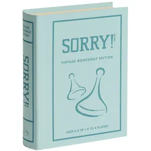 WS Game Company Sorry! Vintage Bookshelf Edition Board Game for 2 to 4 Players, Ages 6+